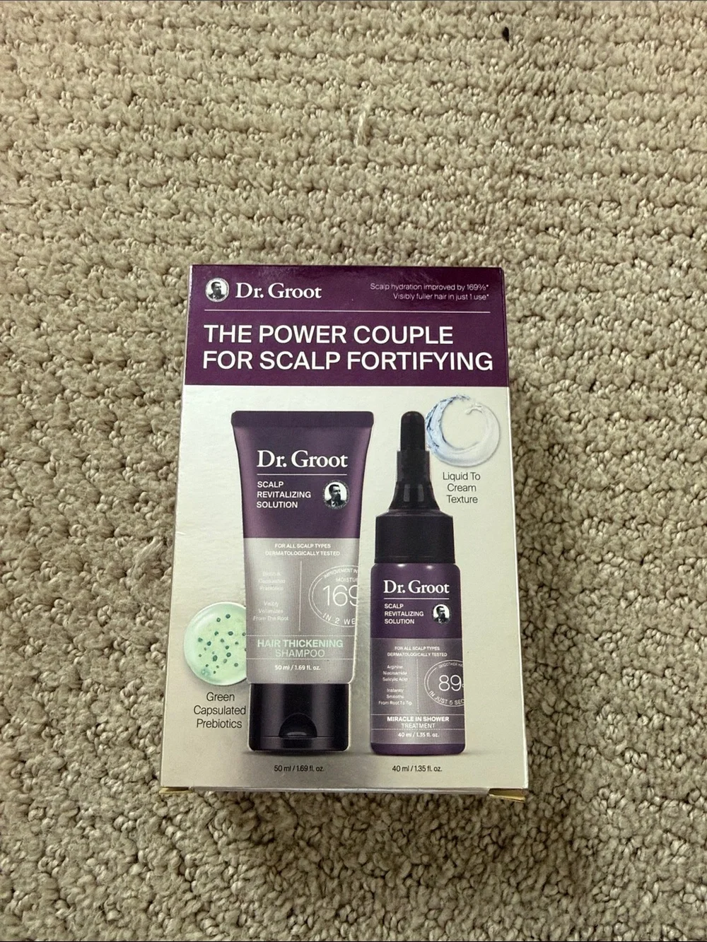 Dr Groot Scalp Fortifying Hair Thickening Set - Purple
